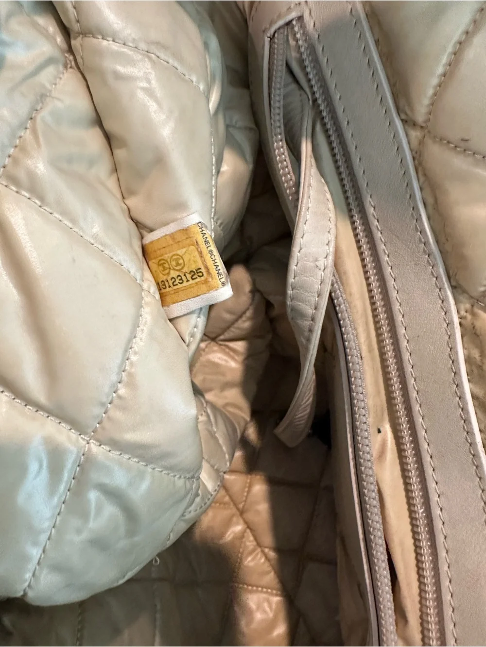 CHANEL Olive Green Cocoon Nylon Tote Bag